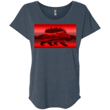 T-Shirts Indigo / X-Small Forest Bear Triblend Dolman Sleeve