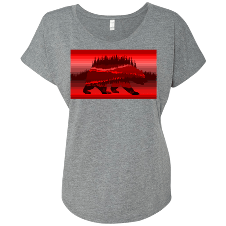 T-Shirts Premium Heather / X-Small Forest Bear Triblend Dolman Sleeve