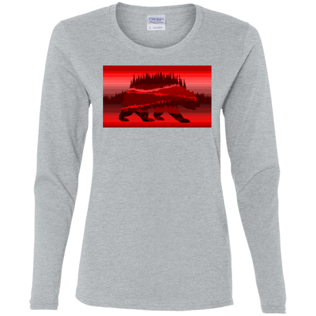 T-Shirts Sport Grey / S Forest Bear Women's Long Sleeve T-Shirt