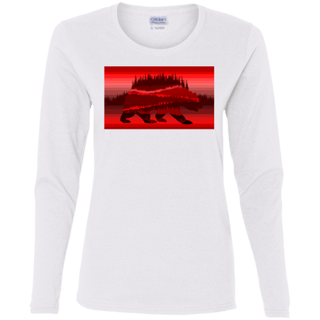 T-Shirts White / S Forest Bear Women's Long Sleeve T-Shirt