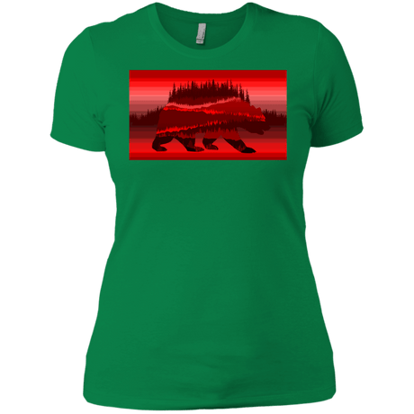 T-Shirts Kelly Green / X-Small Forest Bear Women's Premium T-Shirt