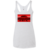 T-Shirts Heather White / X-Small Forest Bear Women's Triblend Racerback Tank