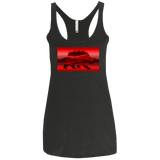 T-Shirts Vintage Black / X-Small Forest Bear Women's Triblend Racerback Tank