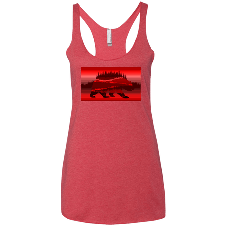 T-Shirts Vintage Red / X-Small Forest Bear Women's Triblend Racerback Tank