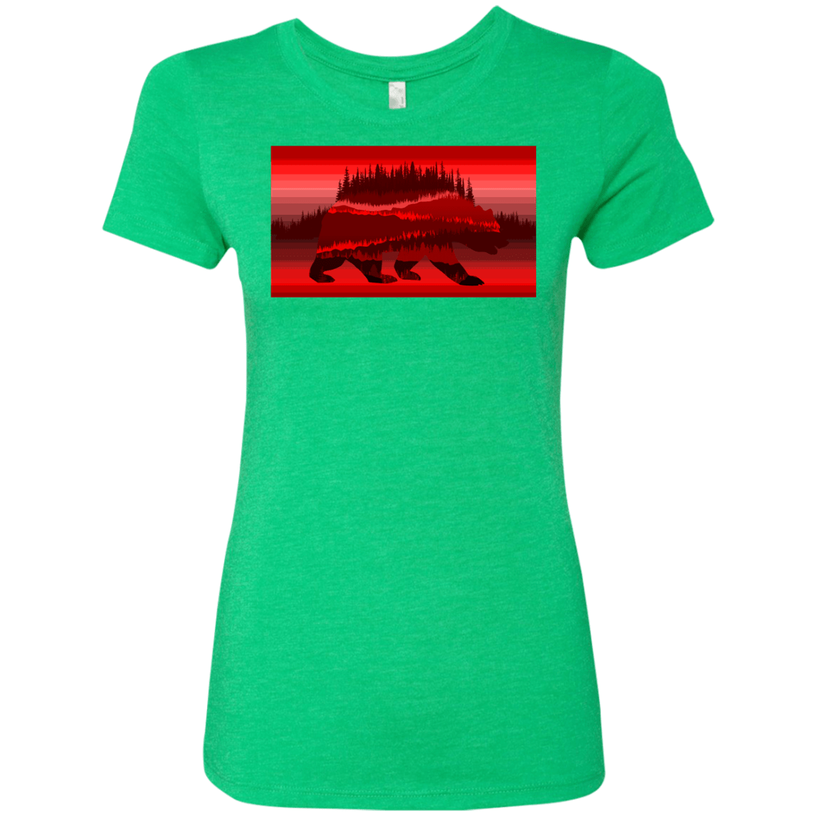 T-Shirts Envy / S Forest Bear Women's Triblend T-Shirt