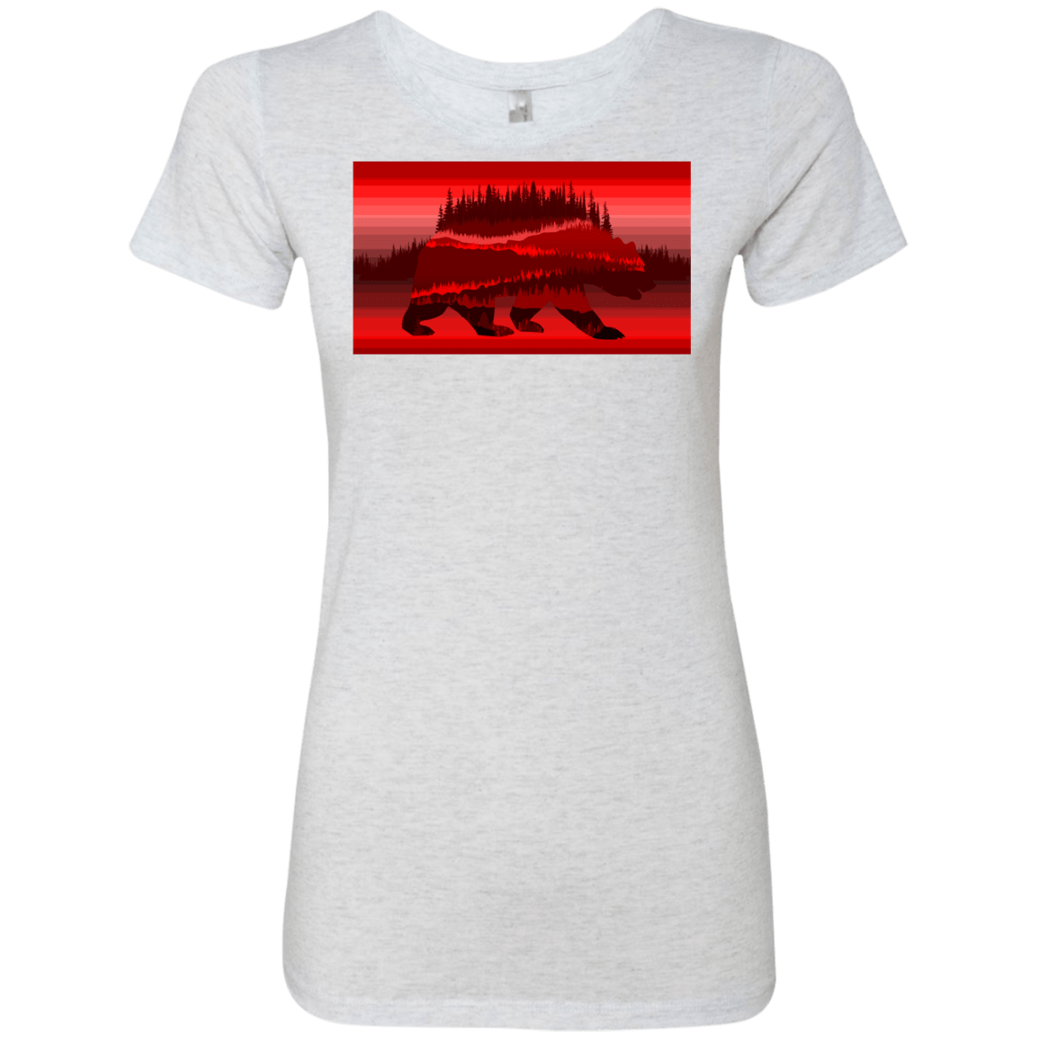 T-Shirts Heather White / S Forest Bear Women's Triblend T-Shirt