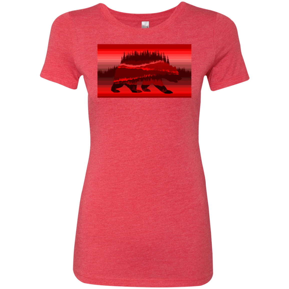 T-Shirts Vintage Red / S Forest Bear Women's Triblend T-Shirt