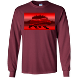 T-Shirts Maroon / YS Forest Bear Youth Long Sleeve T-Shirt