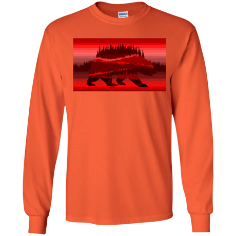 T-Shirts Orange / YS Forest Bear Youth Long Sleeve T-Shirt