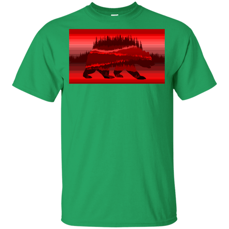 T-Shirts Irish Green / YXS Forest Bear Youth T-Shirt