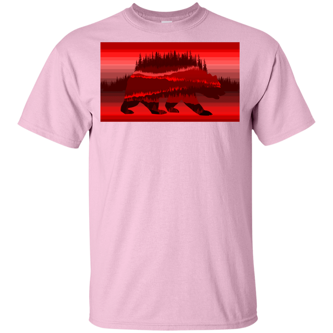 T-Shirts Light Pink / YXS Forest Bear Youth T-Shirt