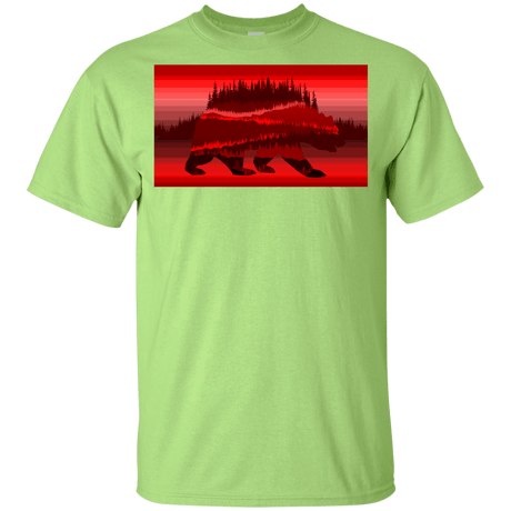 T-Shirts Mint Green / YXS Forest Bear Youth T-Shirt