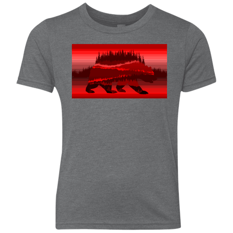 T-Shirts Premium Heather / YXS Forest Bear Youth Triblend T-Shirt