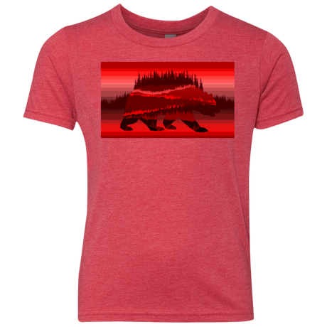 T-Shirts Vintage Red / YXS Forest Bear Youth Triblend T-Shirt