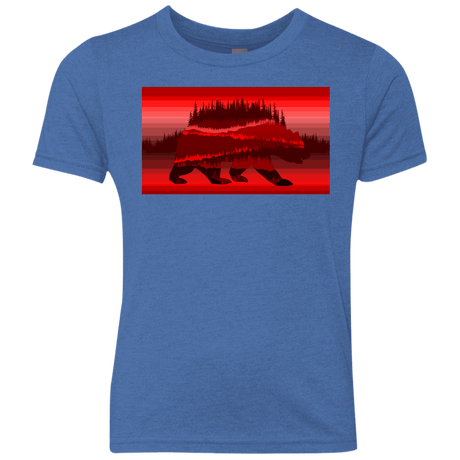 T-Shirts Vintage Royal / YXS Forest Bear Youth Triblend T-Shirt