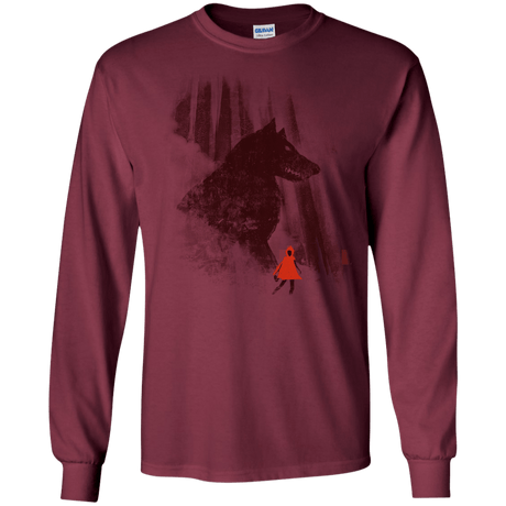 T-Shirts Maroon / S Forest Friendly Men's Long Sleeve T-Shirt