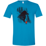 T-Shirts Sapphire / S Forest Friendly Men's Semi-Fitted Softstyle