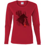 T-Shirts Red / S Forest Friendly Women's Long Sleeve T-Shirt