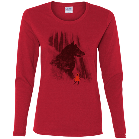 T-Shirts Red / S Forest Friendly Women's Long Sleeve T-Shirt
