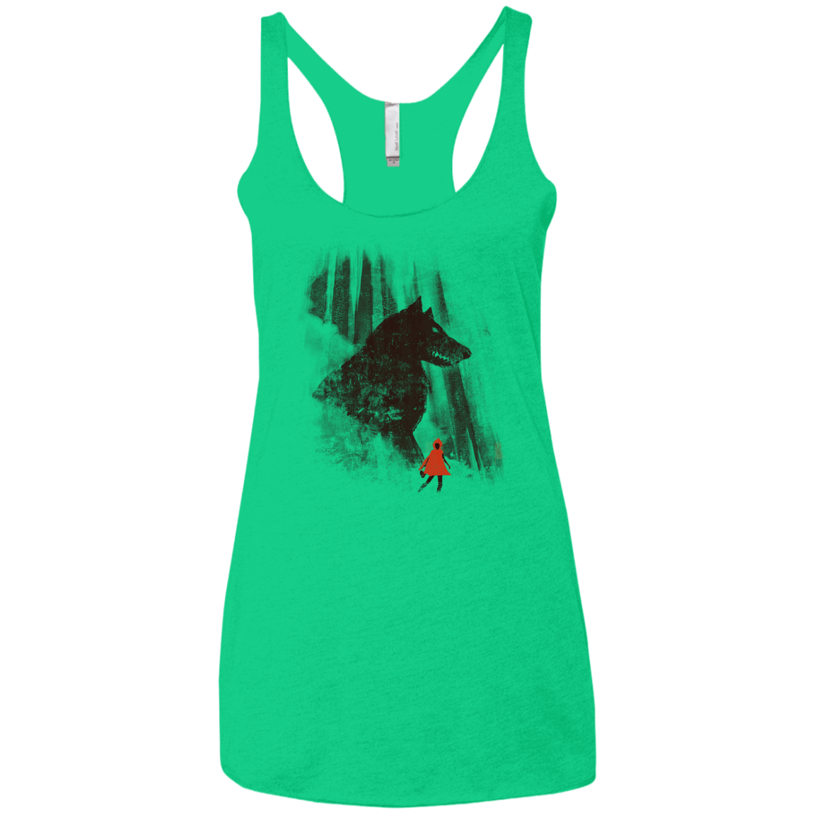 T-Shirts Envy / X-Small Forest Friendly Women's Triblend Racerback Tank
