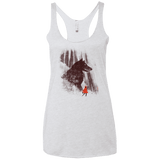 T-Shirts Heather White / X-Small Forest Friendly Women's Triblend Racerback Tank