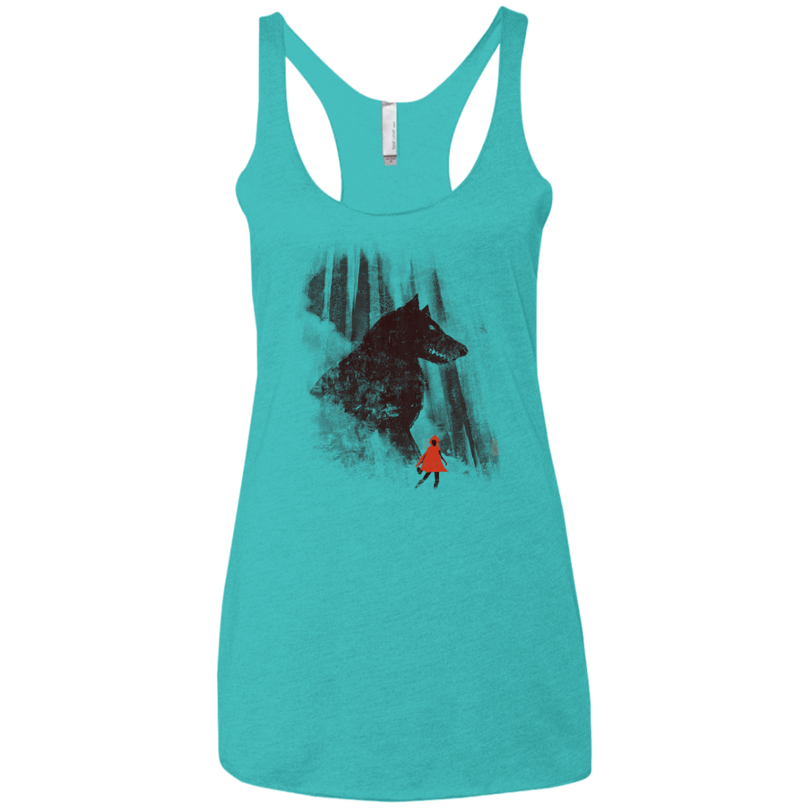 T-Shirts Tahiti Blue / X-Small Forest Friendly Women's Triblend Racerback Tank