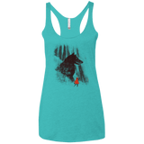 T-Shirts Tahiti Blue / X-Small Forest Friendly Women's Triblend Racerback Tank