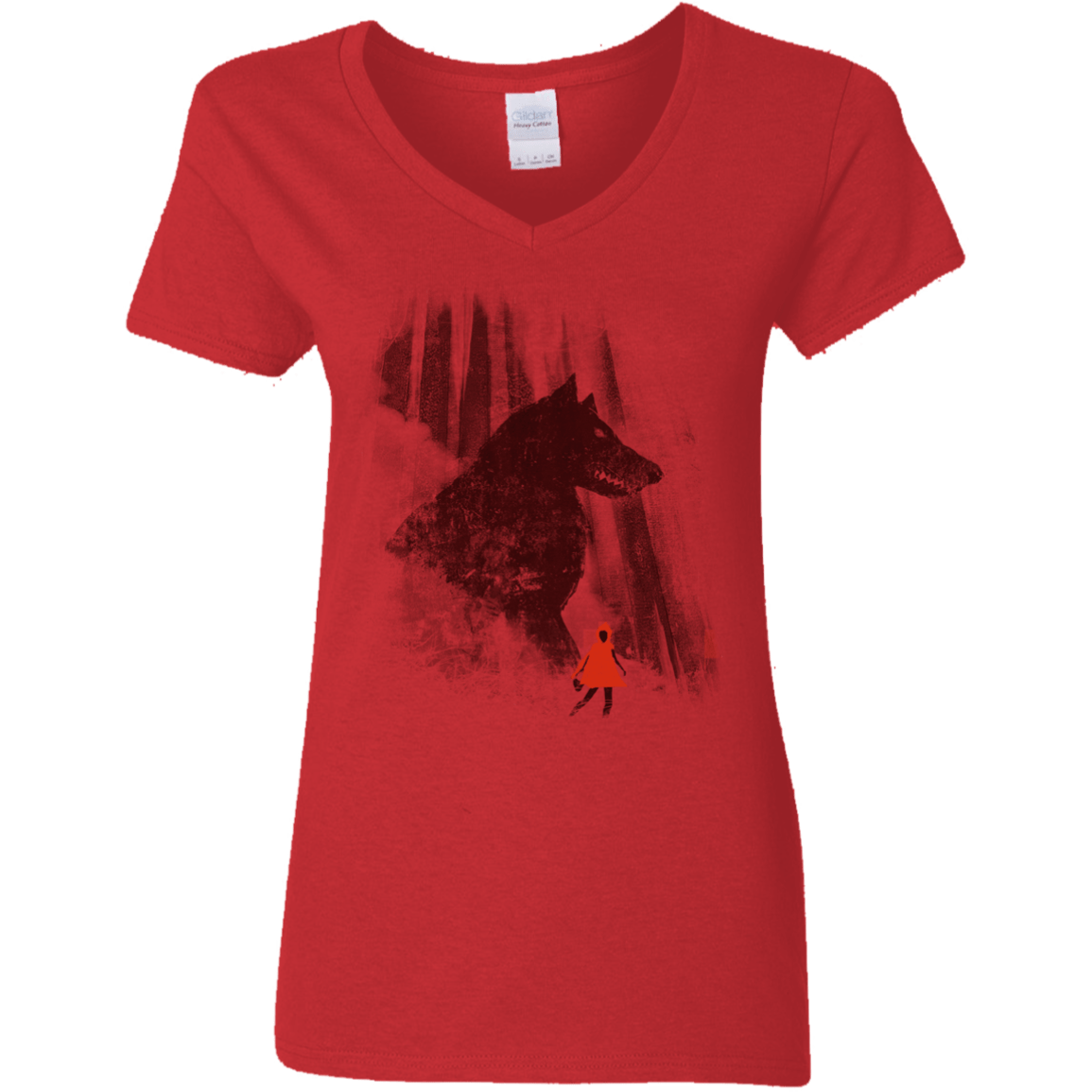 T-Shirts Red / S Forest Friendly Women's V-Neck T-Shirt