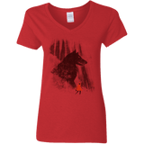 T-Shirts Red / S Forest Friendly Women's V-Neck T-Shirt