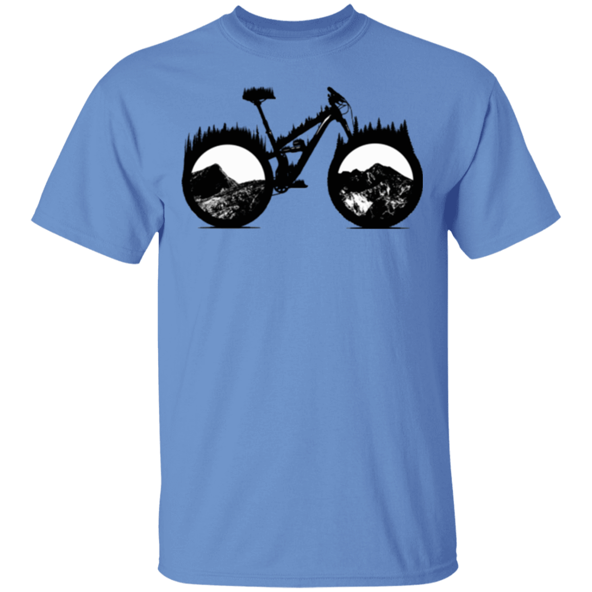 T-Shirts Carolina Blue / S Forest is Home Mountain Bike T-Shirt