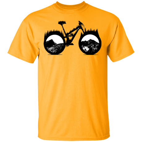 T-Shirts Gold / S Forest is Home Mountain Bike T-Shirt