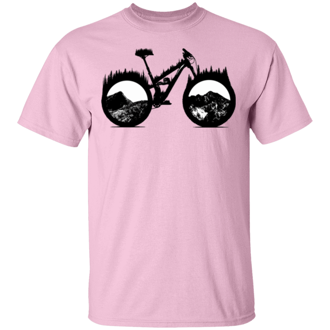 T-Shirts Light Pink / S Forest is Home Mountain Bike T-Shirt