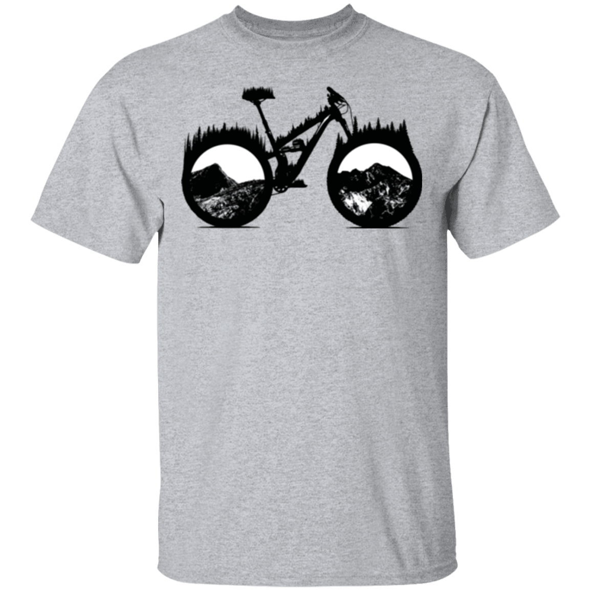 T-Shirts Sport Grey / S Forest is Home Mountain Bike T-Shirt