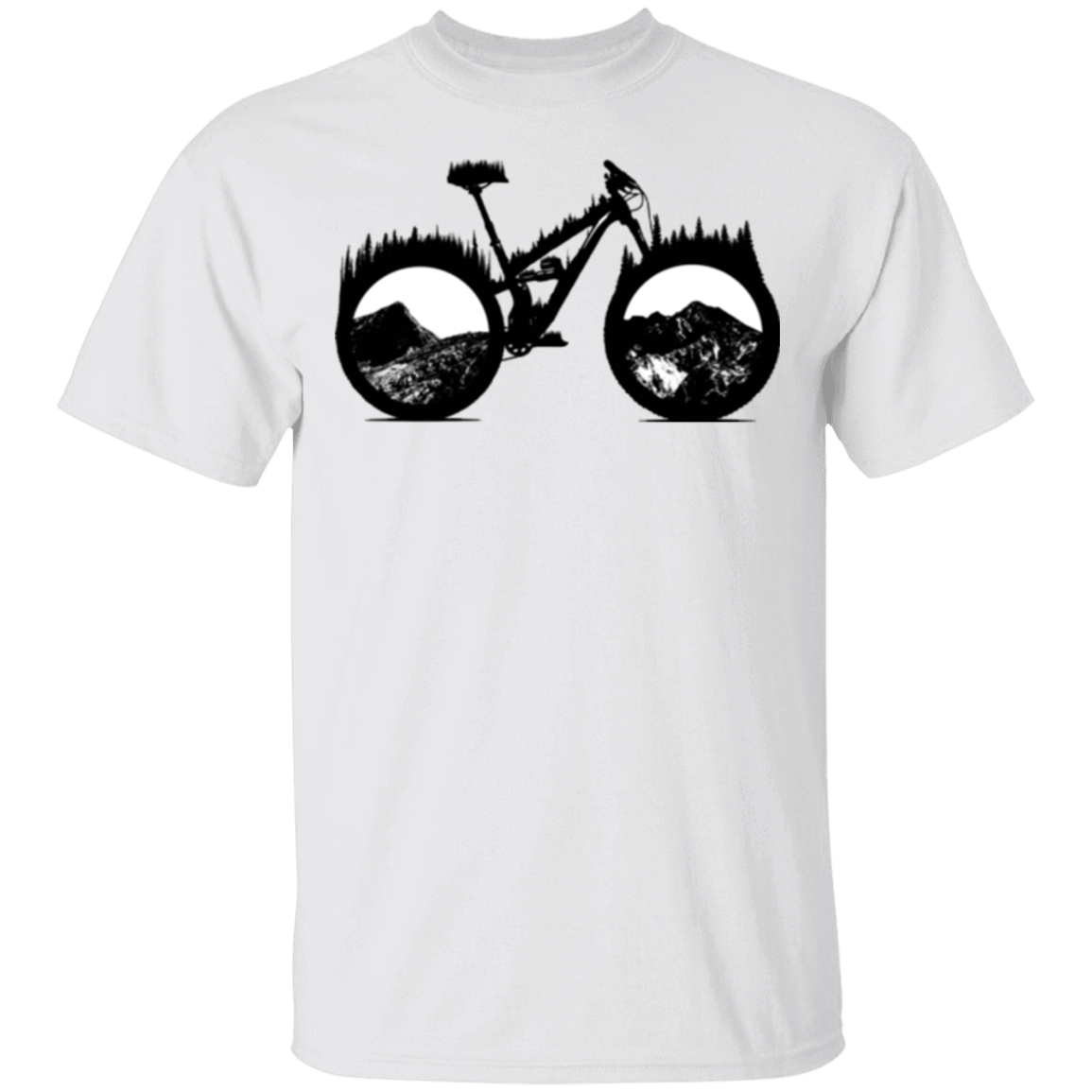 T-Shirts White / S Forest is Home Mountain Bike T-Shirt