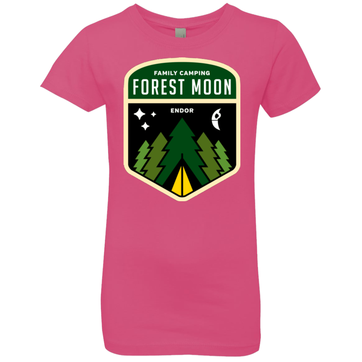 T-Shirts Hot Pink / YXS Forest Moon Girls Premium T-Shirt