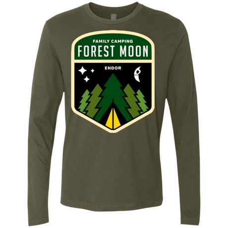 T-Shirts Military Green / Small Forest Moon Men's Premium Long Sleeve