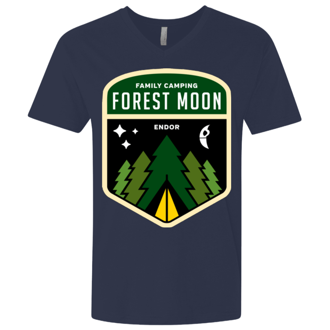 T-Shirts Midnight Navy / X-Small Forest Moon Men's Premium V-Neck