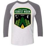 T-Shirts Heather White/Premium Heather / X-Small Forest Moon Triblend 3/4 Sleeve