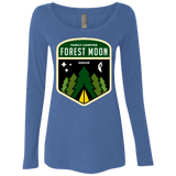 T-Shirts Vintage Royal / Small Forest Moon Women's Triblend Long Sleeve Shirt