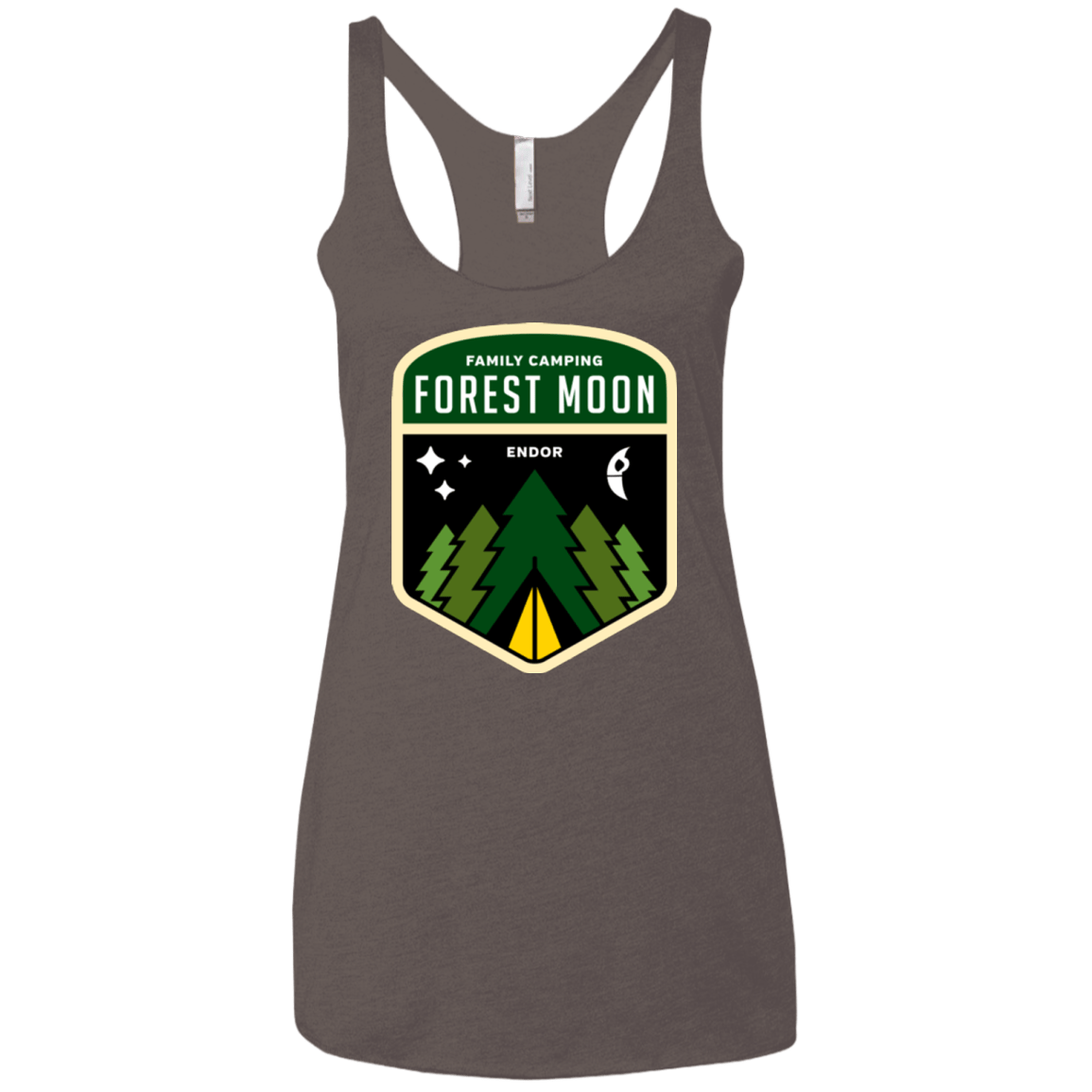 T-Shirts Macchiato / X-Small Forest Moon Women's Triblend Racerback Tank