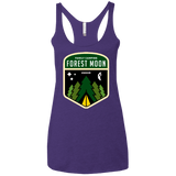 T-Shirts Purple / X-Small Forest Moon Women's Triblend Racerback Tank