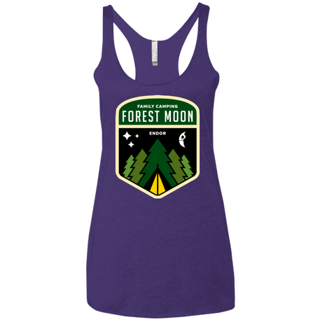 T-Shirts Purple / X-Small Forest Moon Women's Triblend Racerback Tank