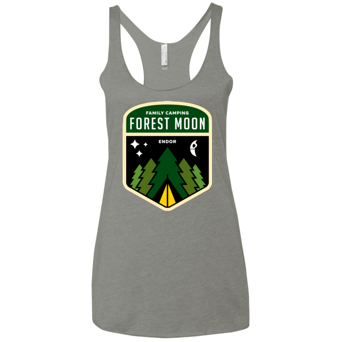 T-Shirts Venetian Grey / X-Small Forest Moon Women's Triblend Racerback Tank