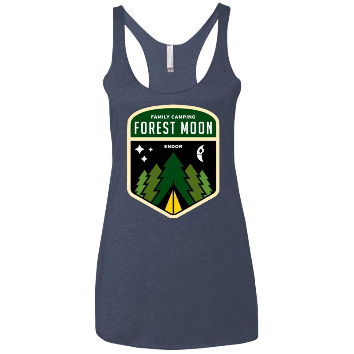 T-Shirts Vintage Navy / X-Small Forest Moon Women's Triblend Racerback Tank