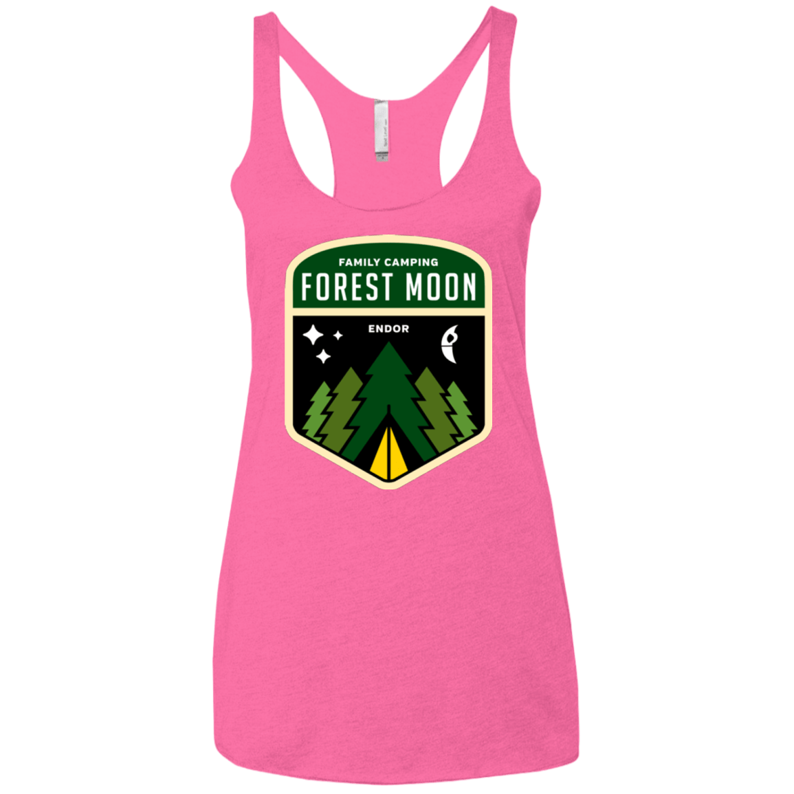T-Shirts Vintage Pink / X-Small Forest Moon Women's Triblend Racerback Tank