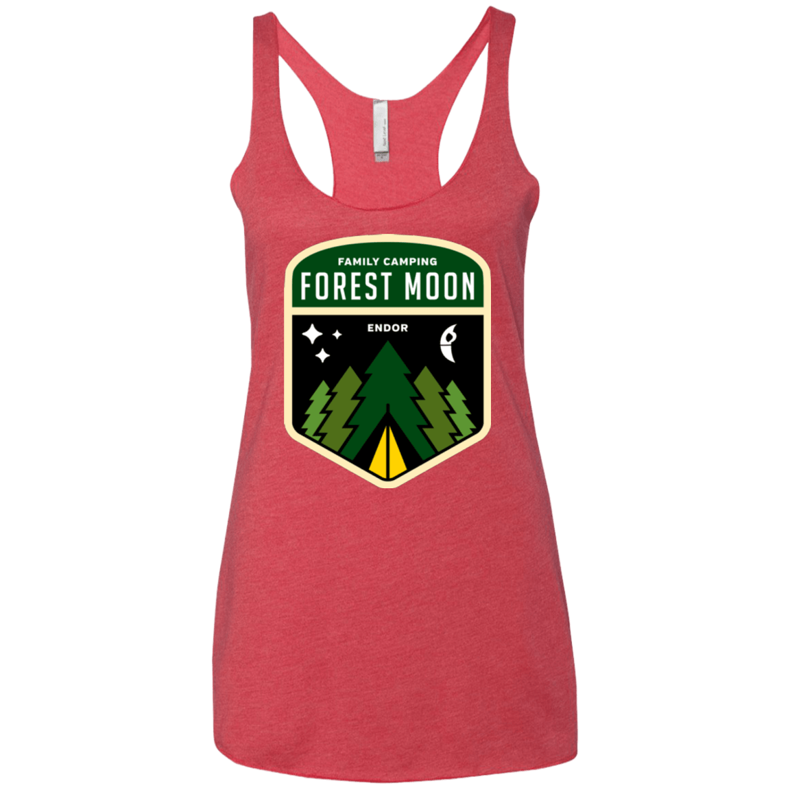 T-Shirts Vintage Red / X-Small Forest Moon Women's Triblend Racerback Tank