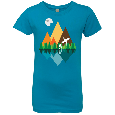 T-Shirts Turquoise / YXS Forest View Girls Premium T-Shirt