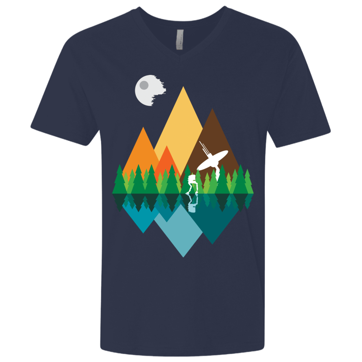 T-Shirts Midnight Navy / X-Small Forest View Men's Premium V-Neck