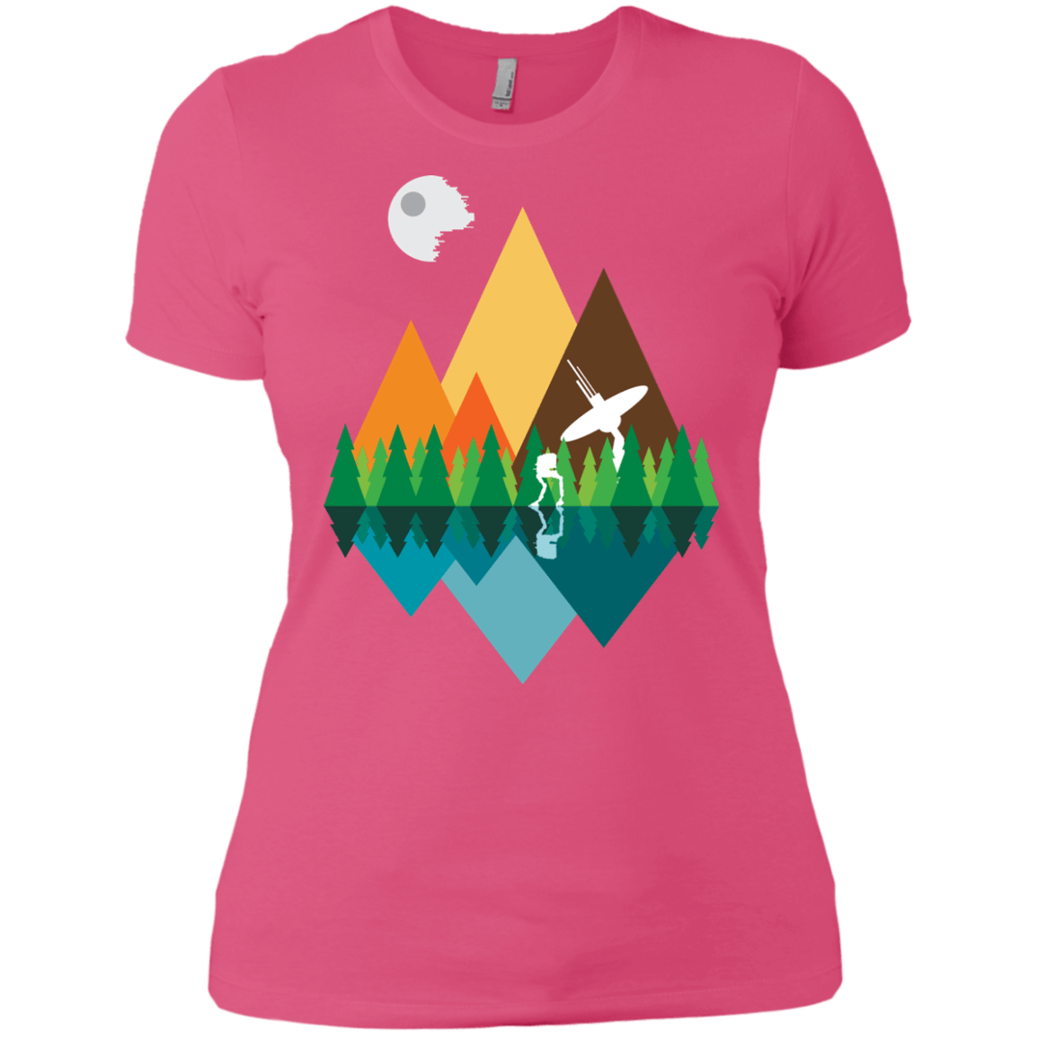 T-Shirts Hot Pink / X-Small Forest View Women's Premium T-Shirt