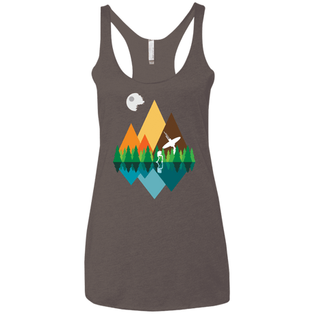 T-Shirts Macchiato / X-Small Forest View Women's Triblend Racerback Tank